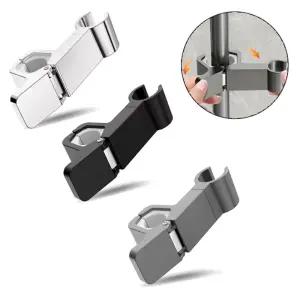 클립 집게형 샤워기 거치대 샤워봉 클램프 슬라이드 봉 거치 홀더 무타공 무해체