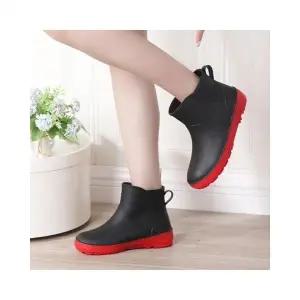루미나D 무광 발목장화 여성 레인부츠 패션 장마철 방수