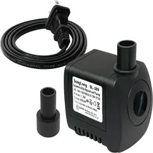 분수 수경 재배 연못 수족관 등을 위한 송롱 잠수 펌프 130GPH 초조용한 4피트 높이 트...