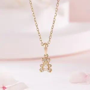 [비앤비골드] 14K 큐빅 파베 곰돌이 펜던트 MNP42496