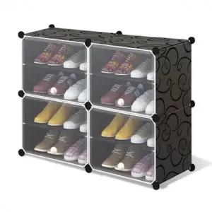 ( )큐브 신발장 조립식 현관 신발정리대 보관함 2열4단