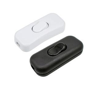 AC 0-250V 6A 인라인 스위치 2선식 ON/OFF 테이블 데스크 램프 코드 케이블 로커 LED 조명 제어용