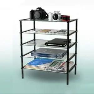 ( )5단 유리 진열장 유리 선반 장식장 진열대 정리대