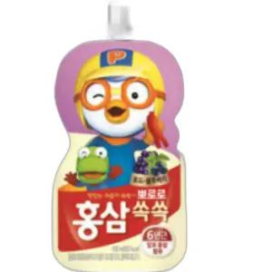 뽀로로 홍삼쏙쏙 포도 음료 100ml 20개 홍삼주스 어린이음료 면역 강화