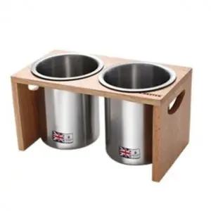 ( )크라운포드 수저통 세트 스텐 수저정리함 보관함 2p 수저 꽂이 주방용품 숟가락통 통세트 젓가락 정리함