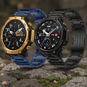 아마즈핏 T-Rex3 Pro 48mm 액티브 2 스퀘어 밸런스 Bip 6 손목밴드 GTS 4용 20mm 티타늄 합금 스트랩