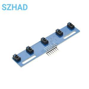 스마트 호환 자동차 적외선 센서 TCRT5000 5 방향 흑백 라인 식별 모듈 GPS