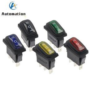 KCD3 방수 로커 스위치 ON-OFF-ON 3 핀 포지션 전기 장비 전원 15A 250VAC 20A