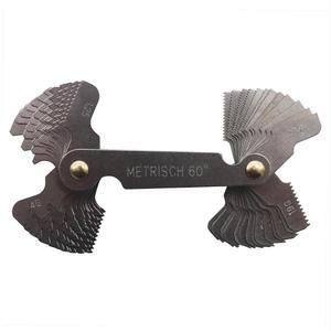 in 스레드 게이지 메트릭 60도와 휘트워스 55도 메트릭 임페리얼 크기 측정을 위한 피치 게이지