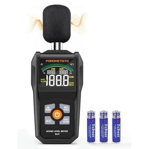 POROMEISTO SL01 데시벨 미터 30 130 db 가중치의 사운드 데이터 보류 MAX MIN SONE 유닛 LCD 화면 가정 사무실 기기 소음 이웃을 위한 SPL 미터