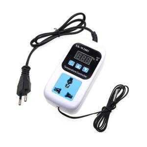 XK-W2001 디지털 온도 습도 컨트롤러 소켓 AC 110-220V 조절기 레귤레이터 콘센트 NTC 센서 EU 플러그