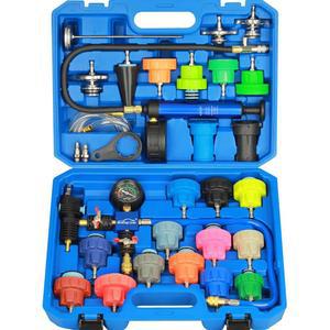 라디에이터 압력 테스터 키트 냉각수 세트 31 PCS 범용 어댑터 자동차 진공형 리필 차량용