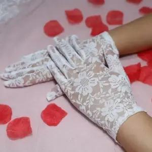 WL 혼주장갑 웨딩 레이스 망사 장갑 셀프 웨딩 신부 개화기 소품 한복 파티