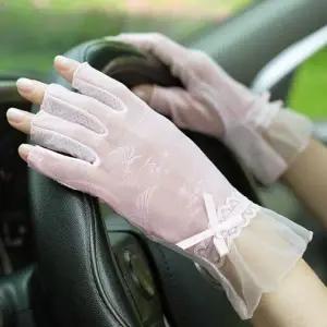 WL 레이스 자외선 차단 여름 여성 운전 패션 장갑