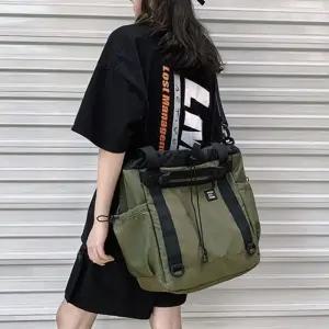 (색상 카키)WL 캐주얼 여행 직장인 학생 크로스 백 가방 카키