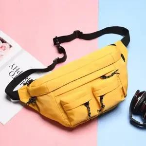 (색상 옐로우)WL 데일리 바디 크로스 백 고등 대 학생 가방 옐로우