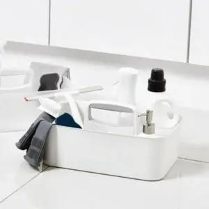 (색상 IV-CG)홈 리빙 주방 욕실 인테리어 소품 정리 핸들 바스켓 수납 손잡이 정돈 오피스 거실