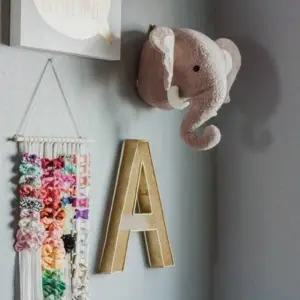 (제품선택 핑크)벽걸이 악세사리보관 헤어핀정리 헤어핀홀더