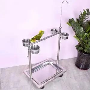 앵무새 스텐 횟대 훈련대 조류 케이지