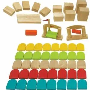 ( )도미노블록 영유아선물 나무블럭 목재블럭 도미노장난감 목재장난감