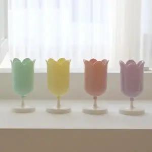 튤립 빈티지 연필꽂이 통 예쁜 데스크정리 소품정리통 튤립 문구용품 연필