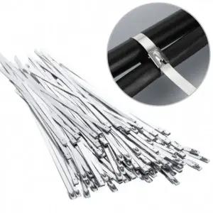 ( )스텐 전선 고정 정리 케이블 타이 4.6x300mm 100P 케이블 스텐