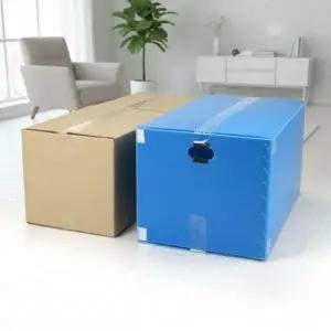 튼튼한 플라스틱 이사박스 8호 대용량 수납 정리함 택배 포장함