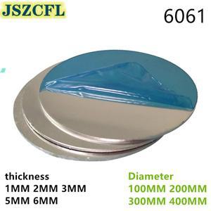 6061 원형 알루미늄 시트 플레이트 DIY 모델 제작 프로파일 직경 100mm 두께 1 2 3 5 6mm