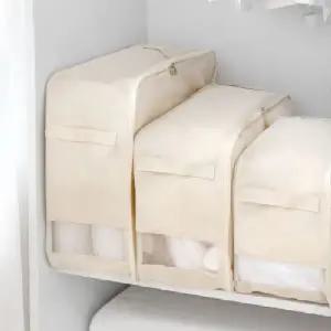 ( )BS 이불가방 아이보리 XXL 정리 보관함 패브릭 파우치 부직포 수납
