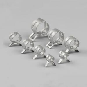 아연 도금 호스 클램프 연료 라인 수도관 후프 에어 튜브 패스너 용수철 클립 6.5 7 8 9 10 11/12-18mm개