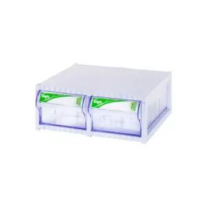 2칸 플라스틱 수납함 다용도 보관함 CA511 수납함 플라스틱박스