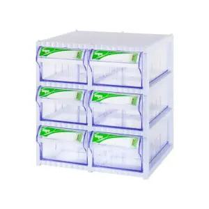 6칸 플라스틱 수납함 다용도 보관함 CA511-3 수납함 플라스틱박스