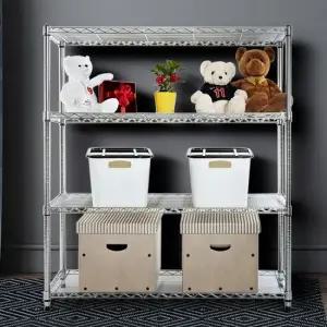 450x1200x1500 4단 국산산업용 철제벽선반 스텐드선반 철제선반 앵글 조립식앵글 앵글선반