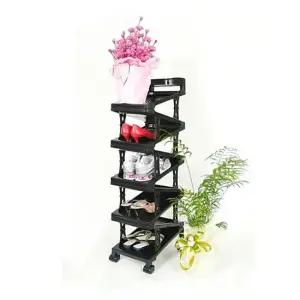 다정 지그재그신발장 바퀴형 -9단A 신발장 정리대 정리대 가정잡화 현관