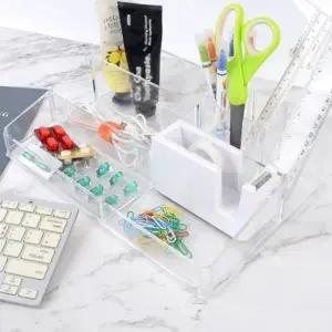 ( )다용도 9칸 투명 화장품 정리함