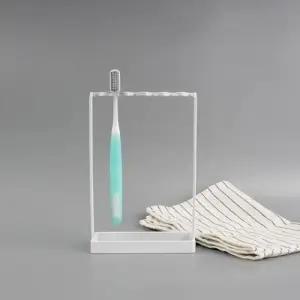 ( )스탠드꽂이 칫솔 통 걸이 받침대 거치대 화이트 면도기 정리