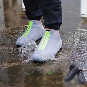 실리콘 신발 방수 레인 커버 장화 부츠 슈즈 덮개 XL 장마철 보호 방수화 여행용