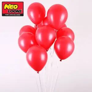 네오텍스 일반 레드 라운드 풍선 100개입 25cm