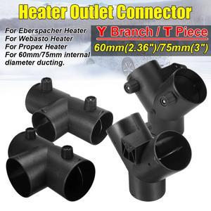 60mm 75mm 조절 가능 에어 디젤 히터 통풍 덕트 분기기 배기 파이프 소켓 커넥터 웹스토