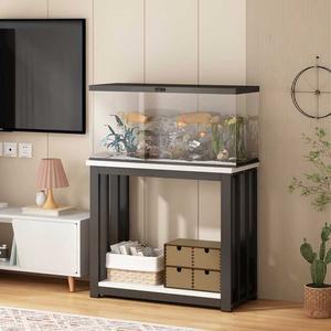 어항선반 다이 선반 받침 기본 블랙 이동식 발판형 철제 바퀴 수조받침대 수납장