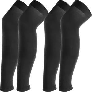 남자 여자 청소년을 위한 농구 축구 사이클링 및 기타 스포츠를 풀 레그 컴프레션 슬리브 2켤레 QVYVY