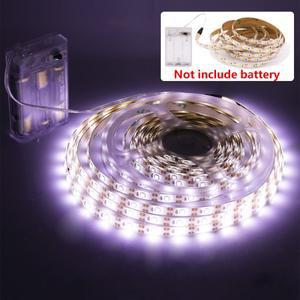 LED 조명 스트립 배터리 구동 SMD 2835 60LEDs/m TV 배경 테이프 방수 유연한 룸 장식용
