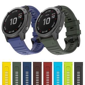 Garmin 시계 용 스트랩 20mm 팔찌 야외 스포츠 실리콘 밴드 Fenix 3HR/5X/5S/5/6X/6S/6/7X/7S