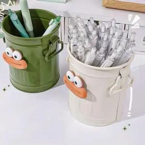 캐릭터 연필꽂이 원형 필통 귀여운 브러쉬납통 다용도 연필통 수납통 펜꽂이 책상 정리
