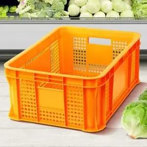 ( )F플라스틱박스 2호 노랑 다용도 감자 김치 과일 대형 정리 보관 플라스틱박스