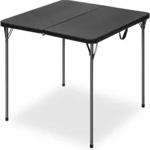 4인용 34인치 정사각형 접이식 테이블 330파운드 무게의 HDPE 테이블탑 및 튼튼한 강철 다리 실내 야외