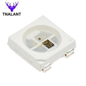 10-1000PCS WS2812B 5050 RGB LED 칩개별적으로 주소 지정이 가능 픽셀 IC 내장 흑백 PCB DC5V