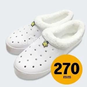 털실내화 털슬리퍼 겨울실내화 학교실내화 백색 270