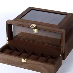 고급 시계보관함 손목시계 정리함 유리 시계 우드 원목