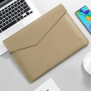 인조가죽노트북파우치 슬림에어 노트북 가죽 슬리브 파우치 14형 베이지 노트북케이스